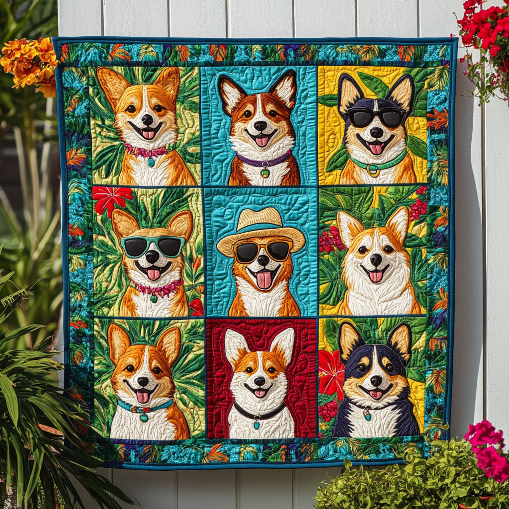 Beach Barkers Quilted Blanket - Baby (30" x 40")