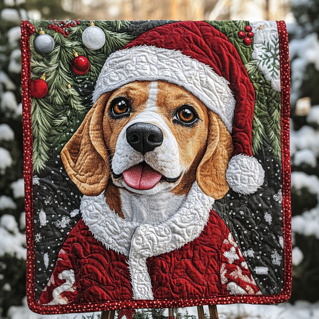 Beagle Christmas Cheer Quilted Blanket - Throw (55" x 60")