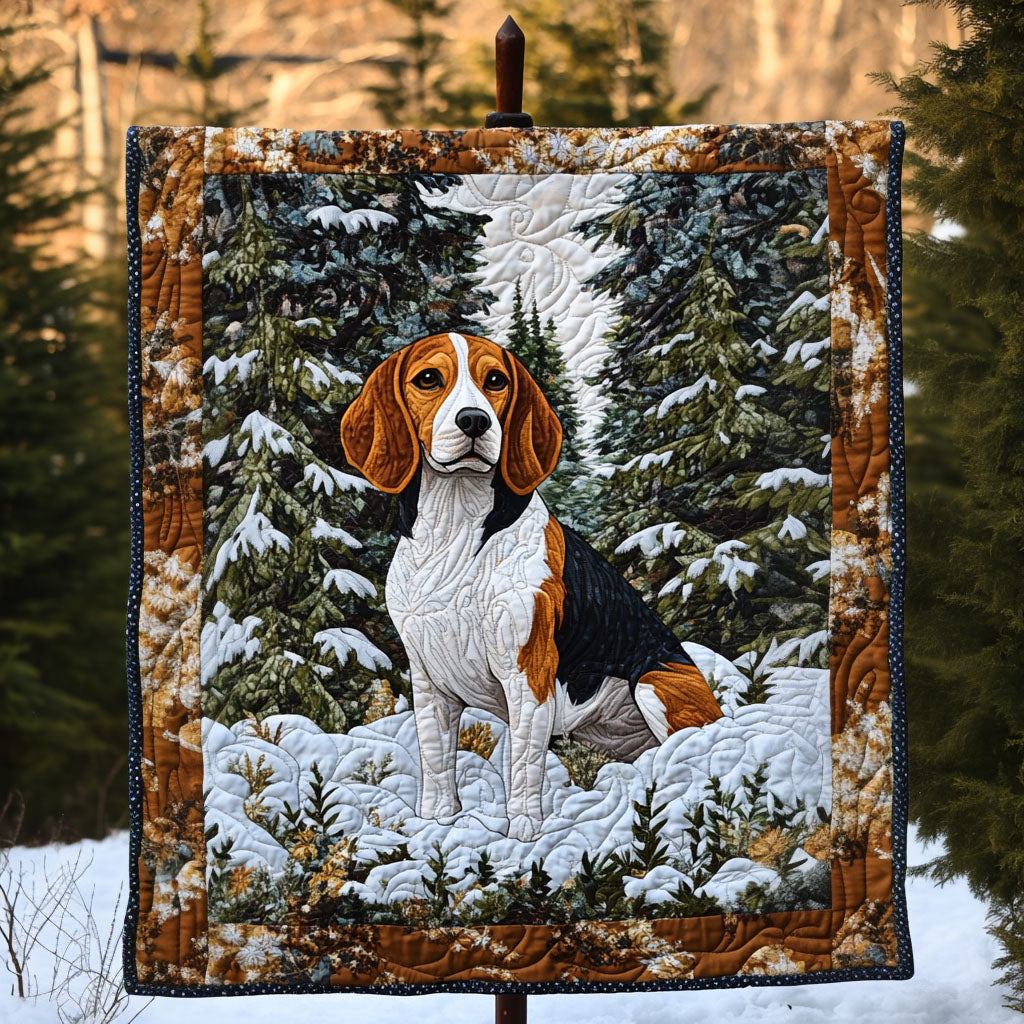 Beagle Forest Wonder Quilted Blanket - Throw (55" x 60")