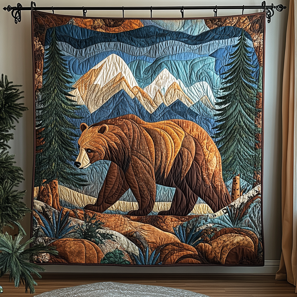 Bear Horizon Quilted Blanket - Baby (30" x 40") - Pack 1