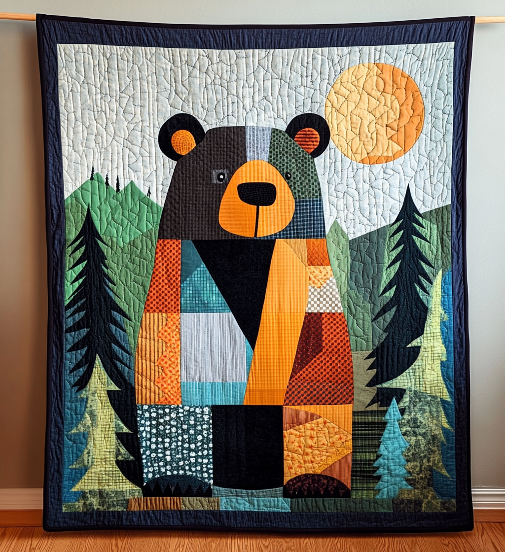Bear Hugs Quilted Blanket - Throw (55" x 60")