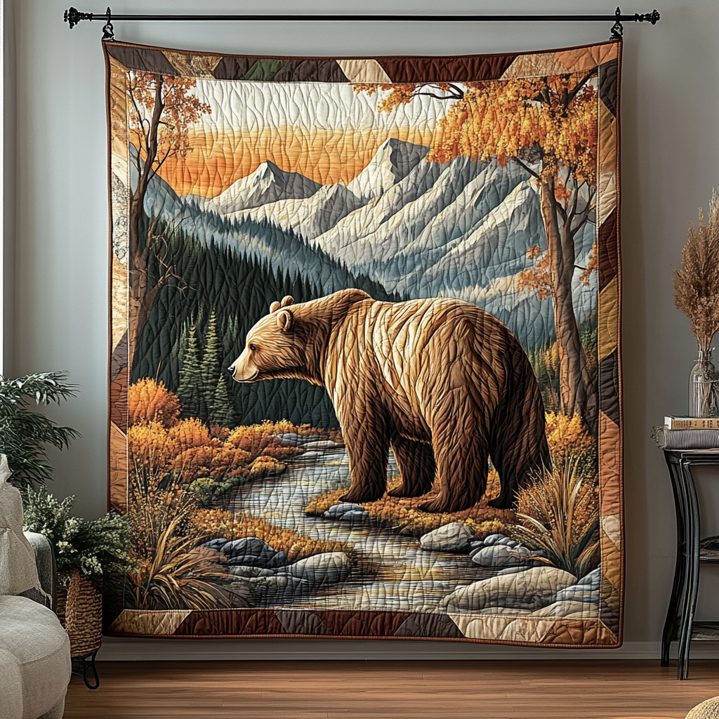 Bear Spirit Quilted Blanket - Baby (30" x 40") - Pack 1