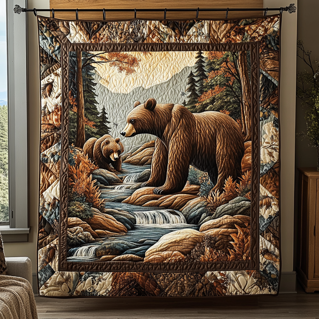 Bear Whisper Quilted Blanket - Baby (30" x 40") - Pack 1
