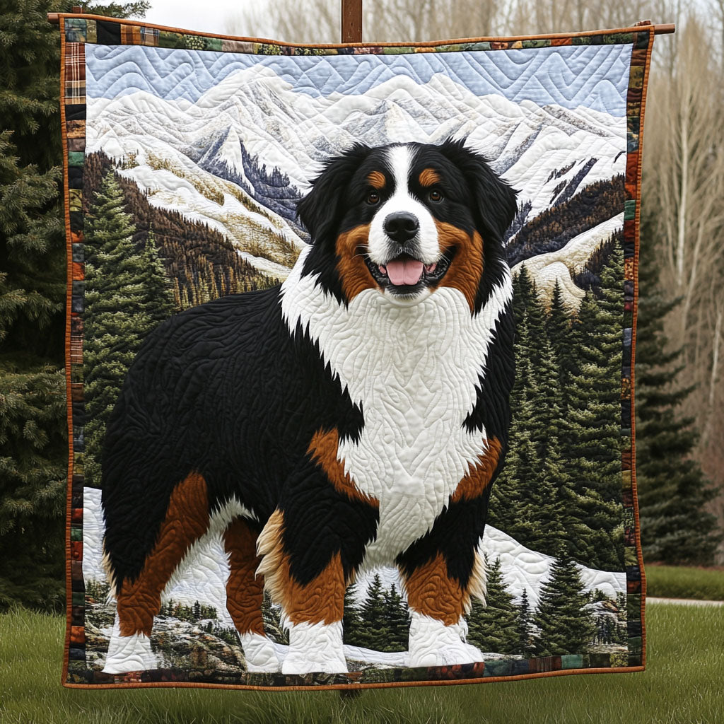 Bernese Journey Quilted Blanket - Throw (55" x 60")