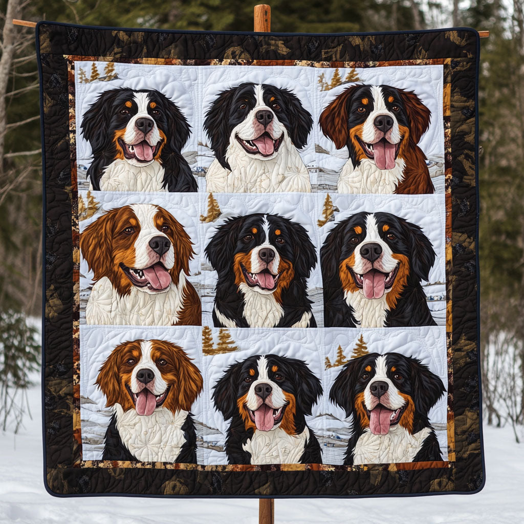 Bernese Spirit Quilted Blanket - Throw (55" x 60")