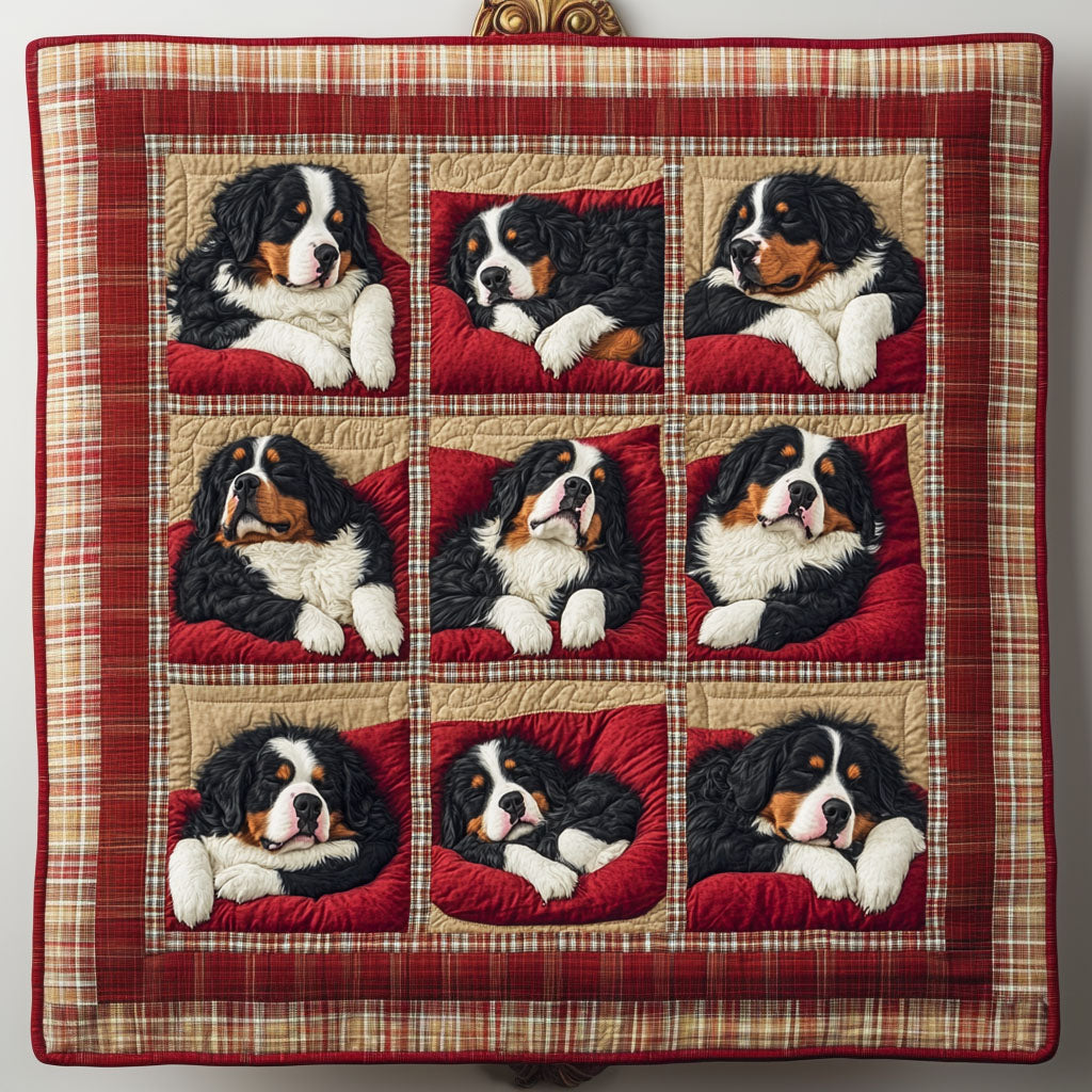 Bernese Wanderer Quilted Blanket - Throw (55" x 60")