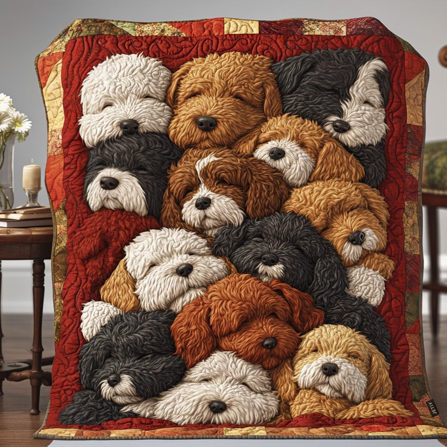 Bernie Buddies Quilted Blanket - Throw (55" x 60")