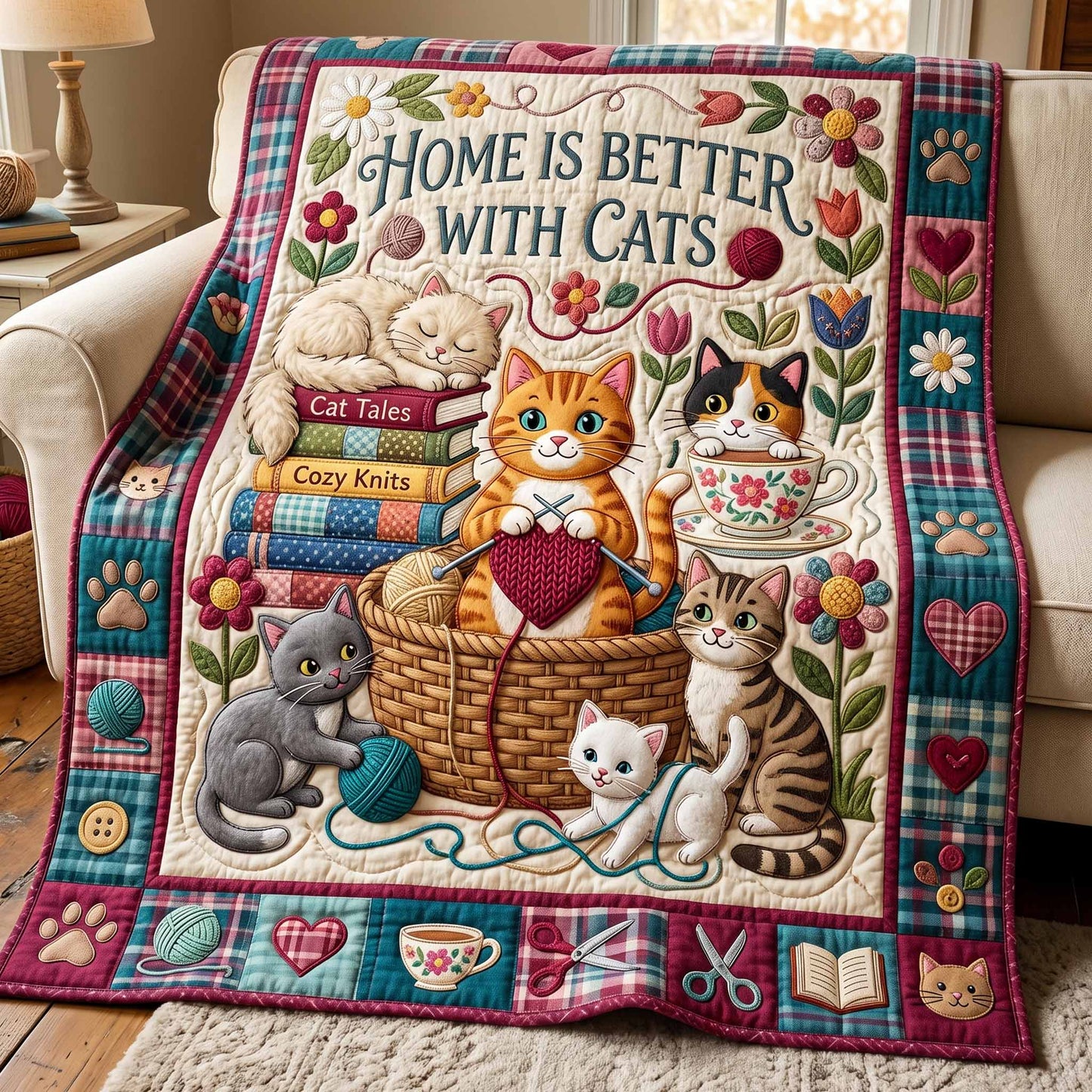 Better Cats Quilted Blanket - Baby (30" x 40") - Pack 1