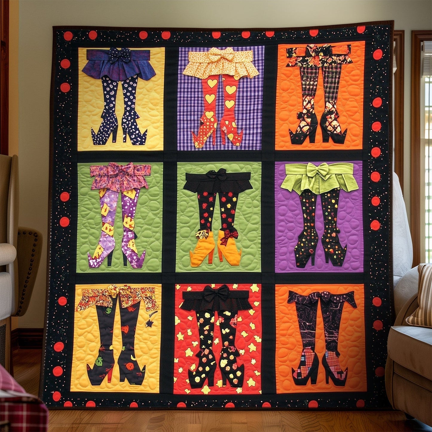 Bewitching Attire Quilted Blanket - Throw (55" x 60")