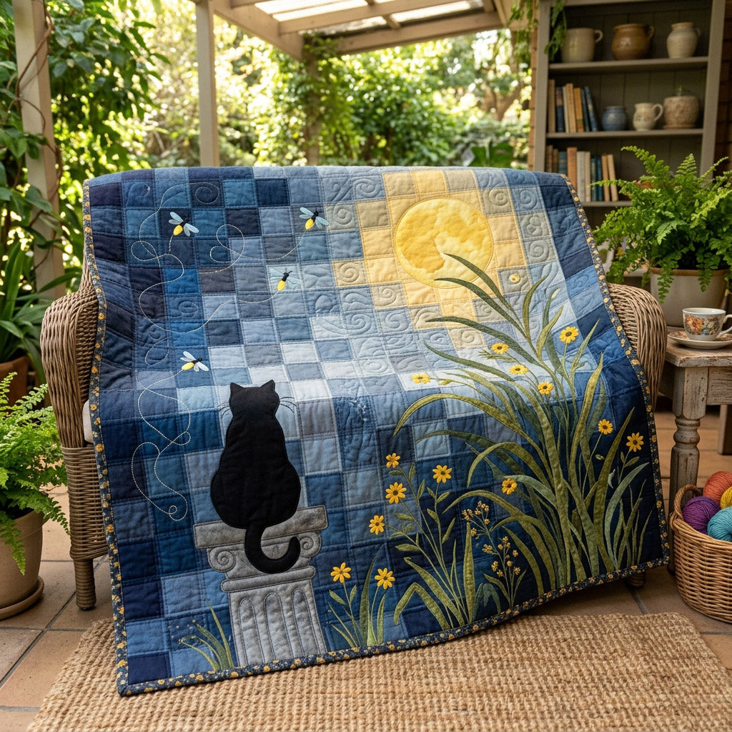 Black Cat Firefly Quilted Blanket - Baby (30" x 40") - Pack 1