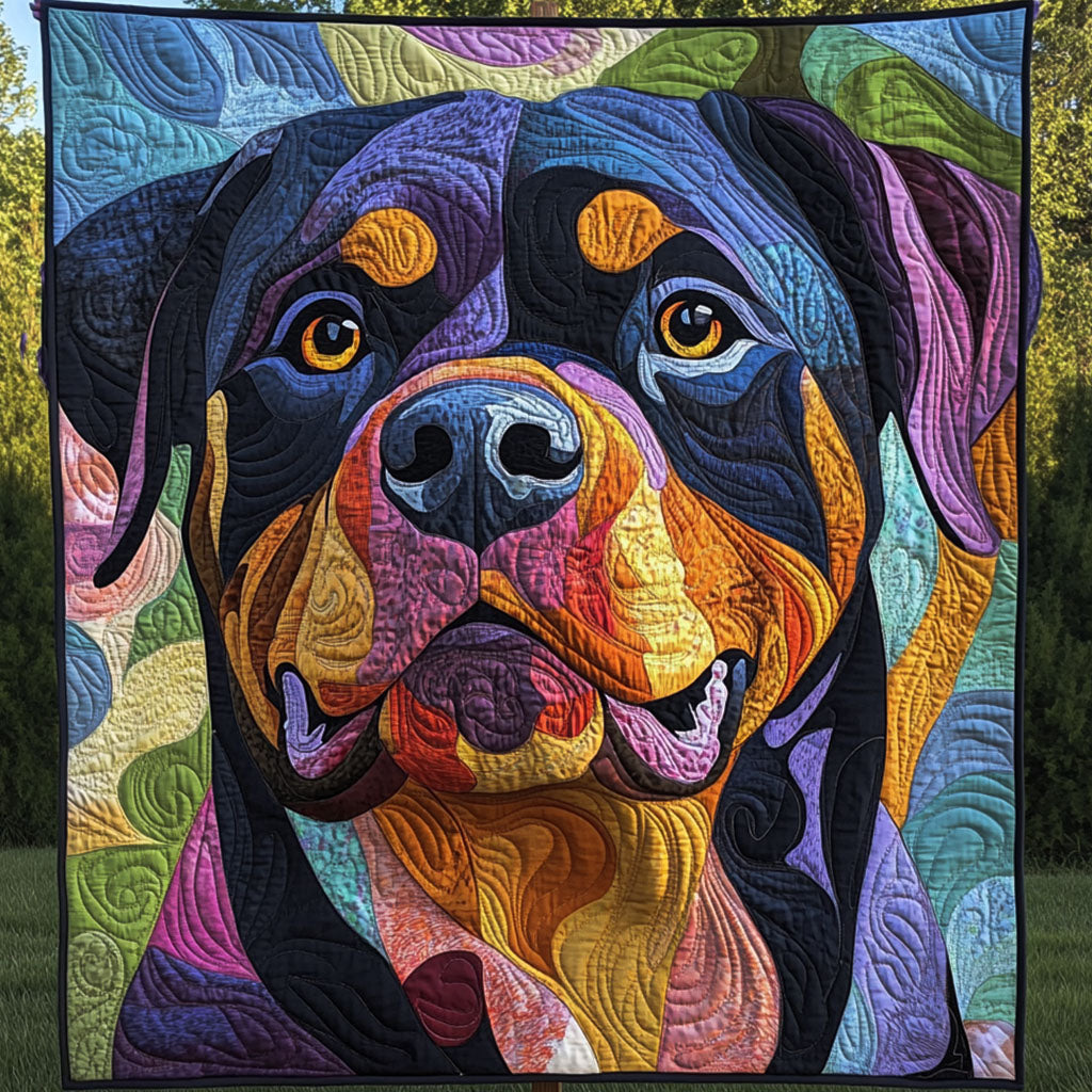 Black and Tan Quilted Blanket - Baby (30" x 40")