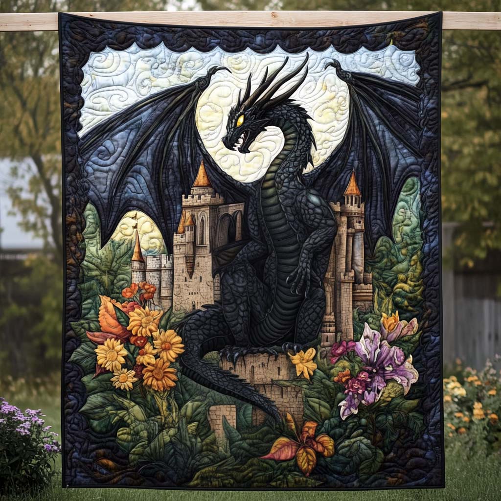 Blackscale Fury Quilted Blanket - Throw (55" x 60")