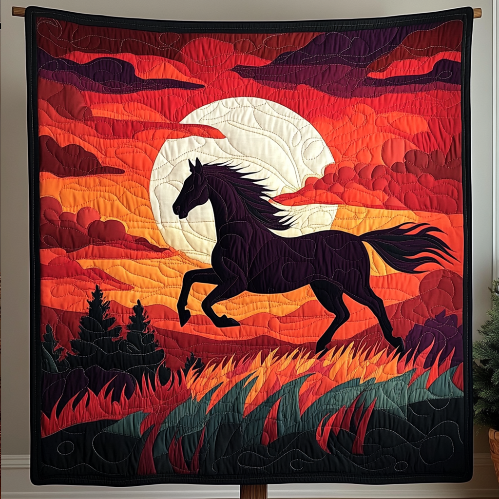 Blaze Glory Quilted Blanket - Throw (55" x 60")