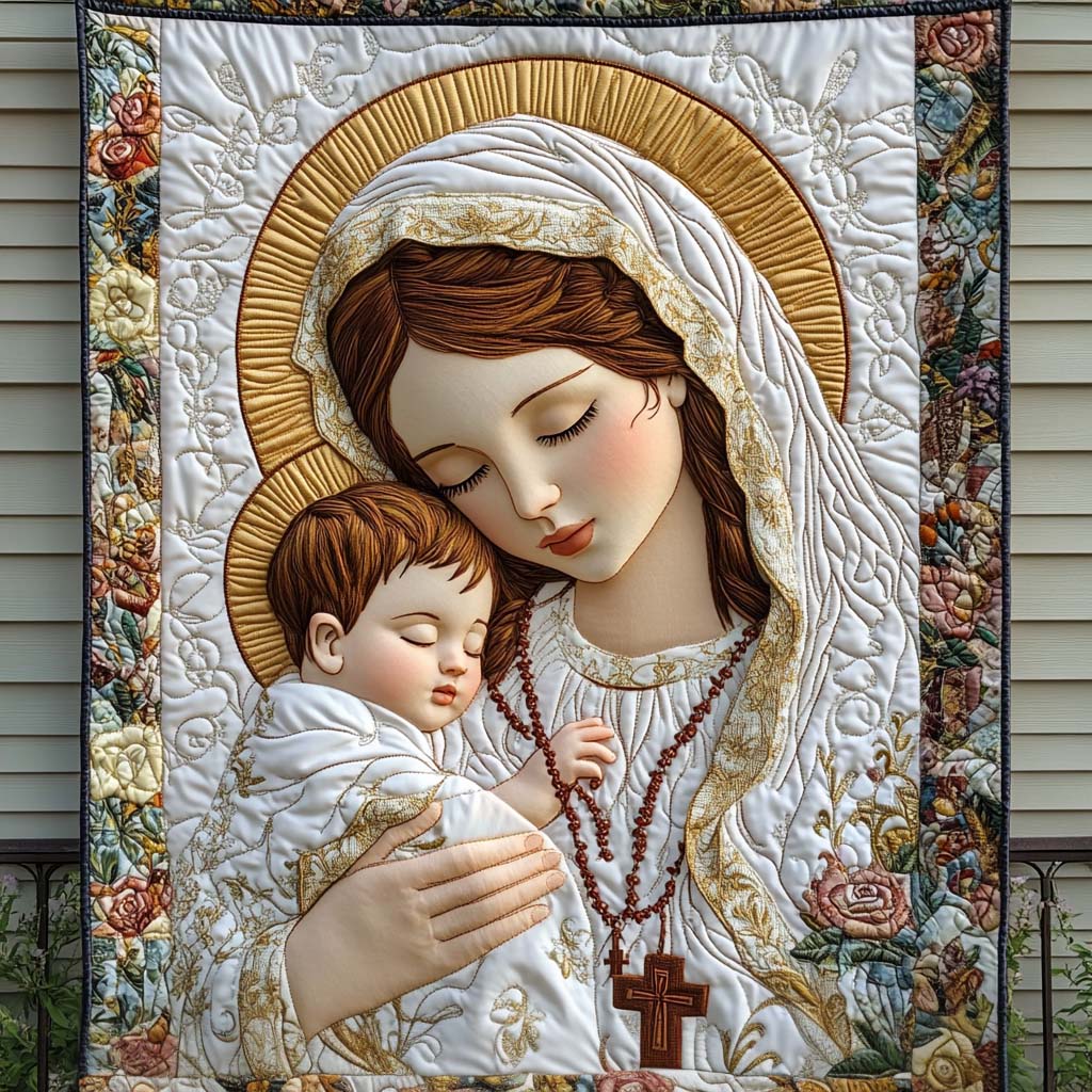 Blessed Embrace Quilted Blanket - Throw (55" x 60")