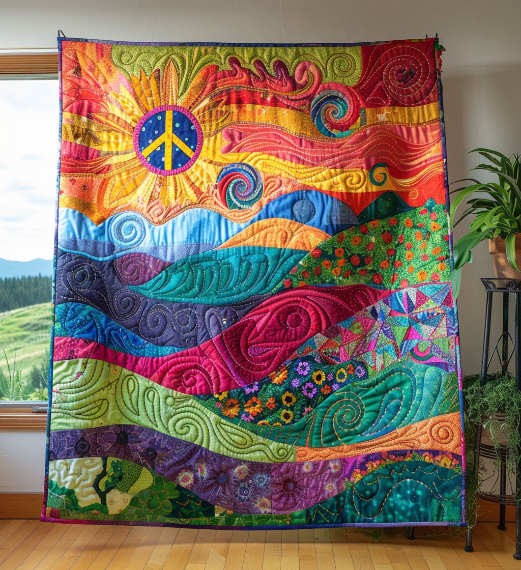 Blissful Sun Vista Quilted Blanket - Throw (55" x 60")
