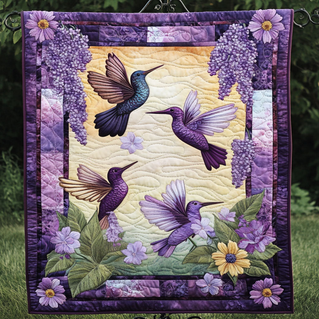 Bloom Seeker Quilted Blanket - Throw (55" x 60")