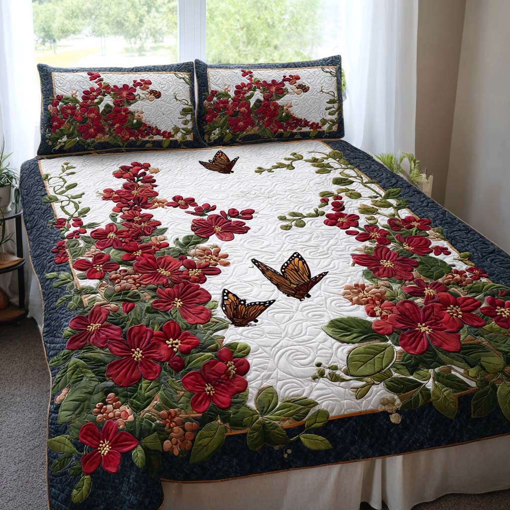 Bloom Essence 3-Piece Quilted Bedding Set - Single (59" x 70")