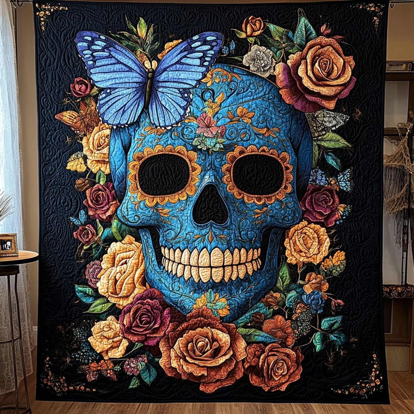 Bloom of Eternity Quilted Blanket - Throw (55" x 60")