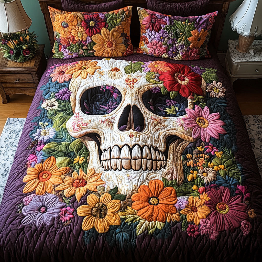 Bloomed Horizon 3-Piece Quilted Bedding Set - Single (59" x 70")