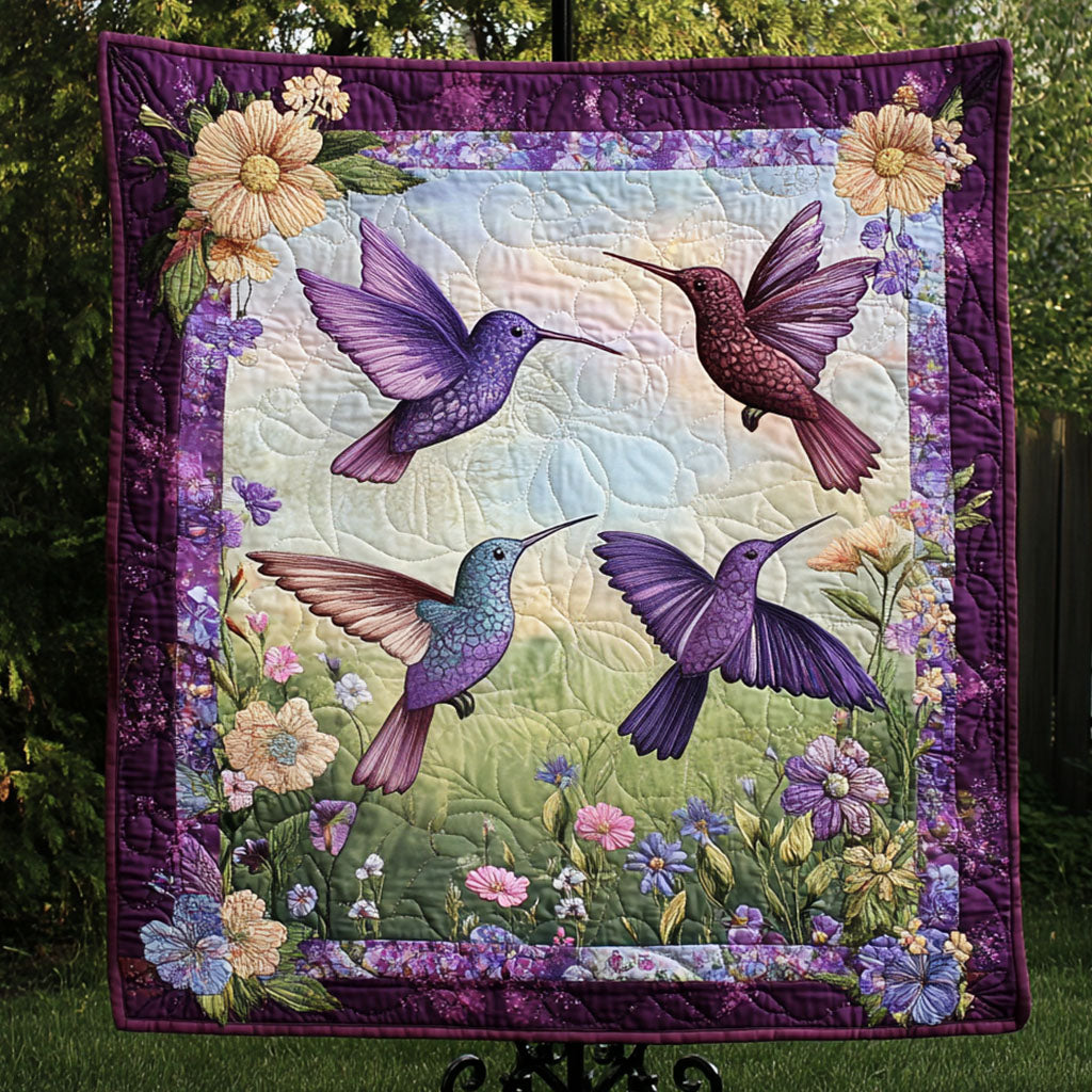 Blooming Beauty Quilted Blanket - Throw (55" x 60")