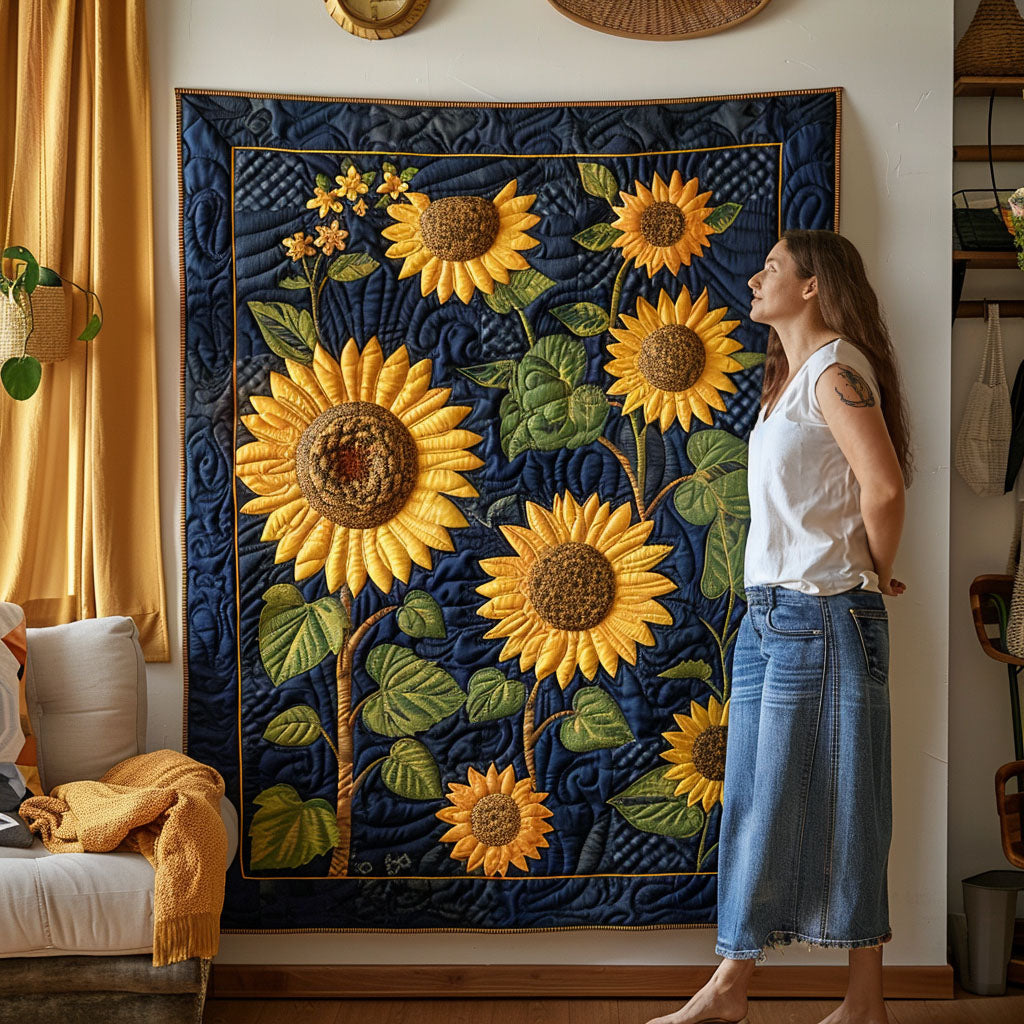 Blooming Garden Quilted Blanket - Throw (55" x 60")