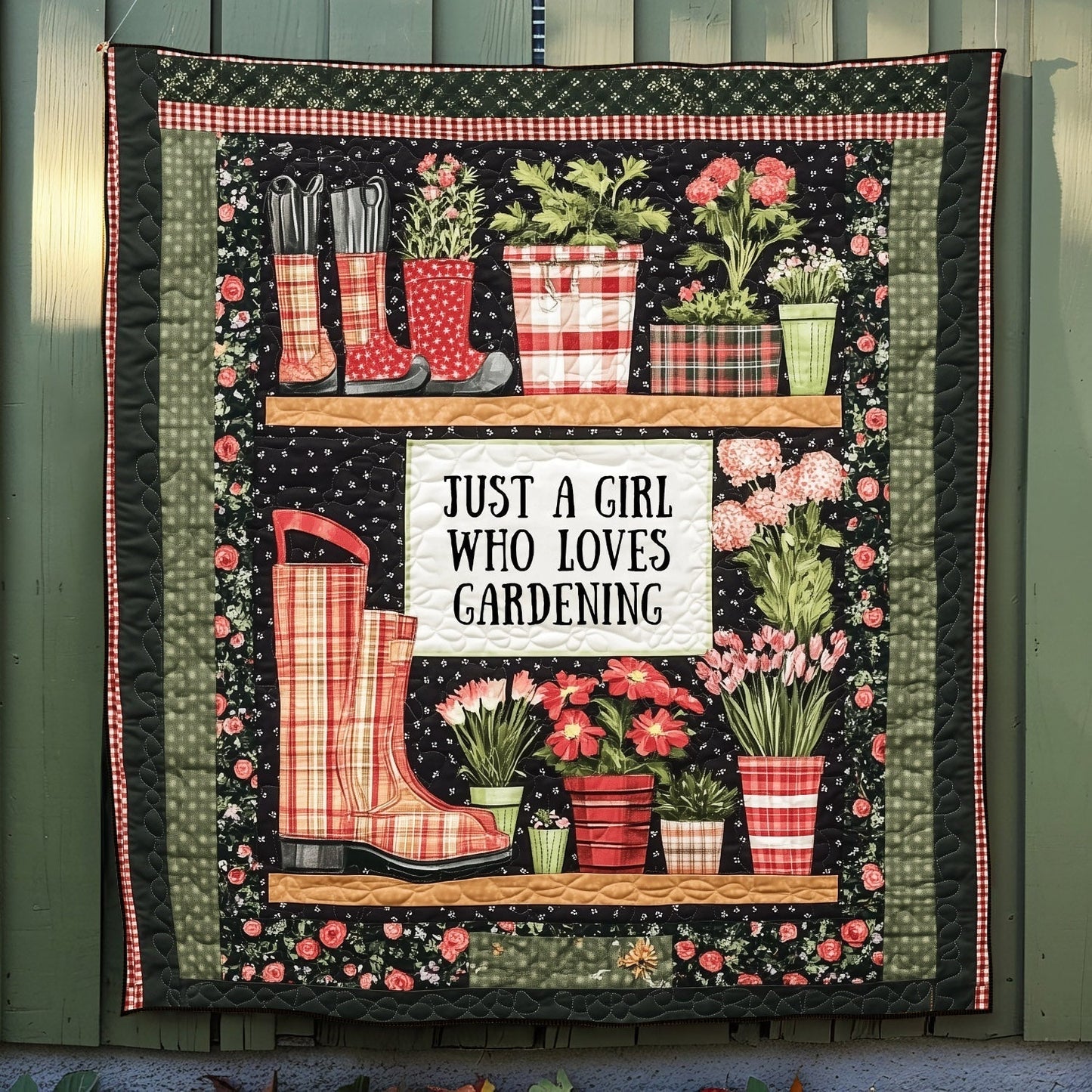 Blooming Beauty Quilted Blanket - Throw (55" x 60")