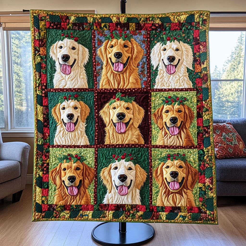 Blossom Tails Quilted Blanket - Throw (55" x 60")