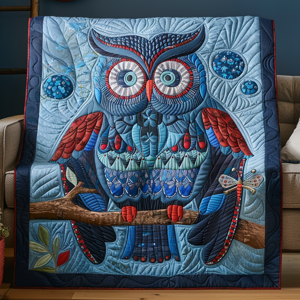 Blue Majesty Quilted Blanket - Throw (55" x 60")