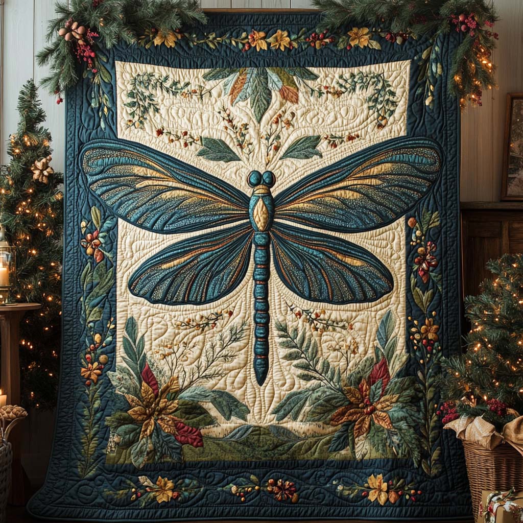 Blue Garden Majesty Quilted Blanket - Baby (30" x 40") - Pack 1