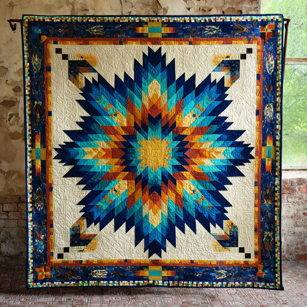 Blue Horizon Quilted Blanket - Baby (30" x 40") - Pack 1