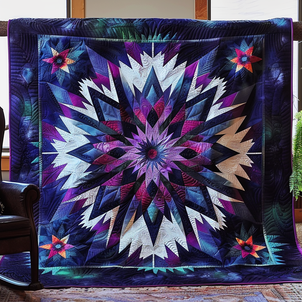 Blue Horizon Quilted Blanket - Throw (55" x 60")