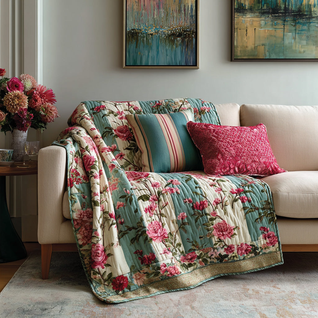 Boho Blossom Patch Quilted Blanket - Baby (30" x 40") - Pack 1