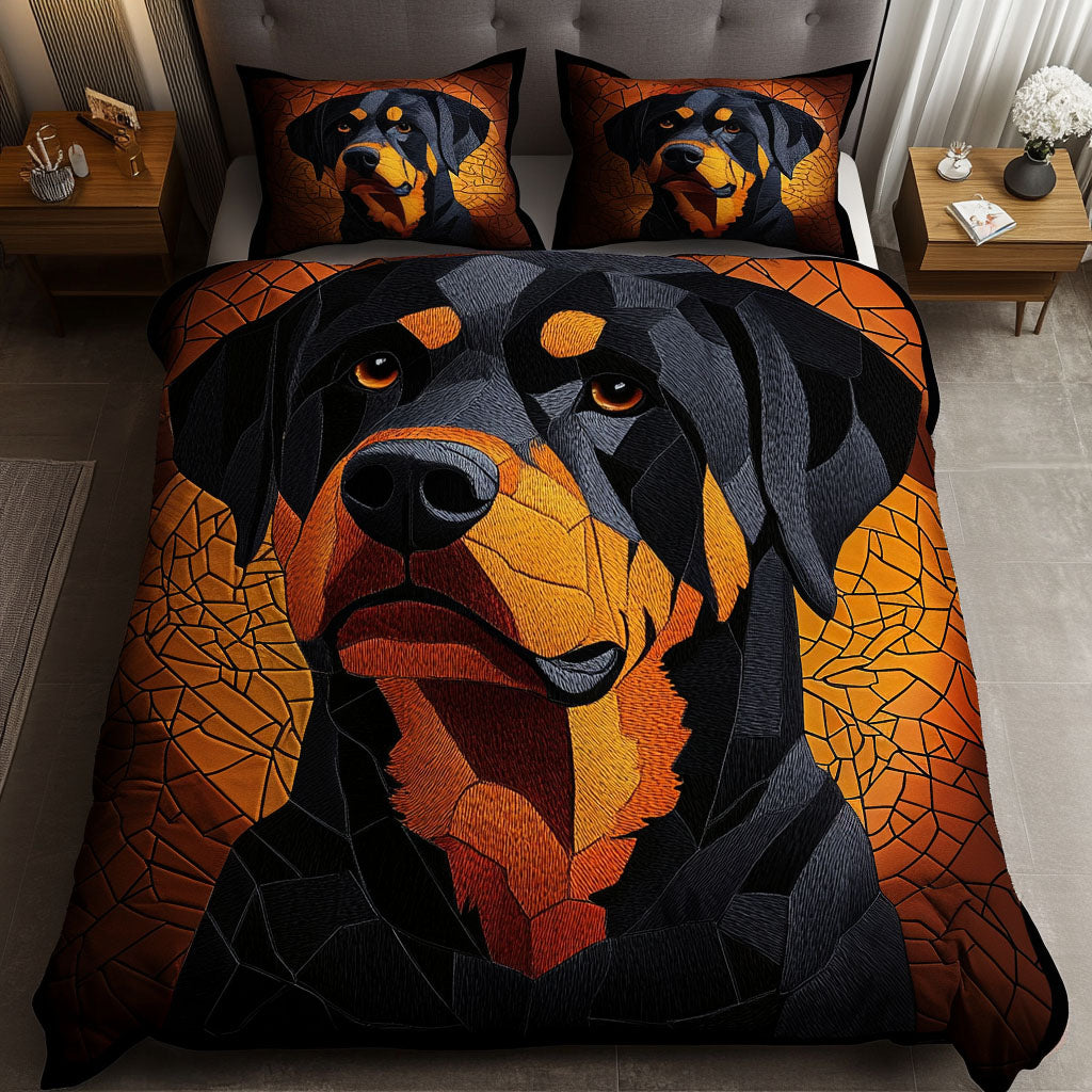 Bold Guardian 3-Piece Quilted Bedding Set - Single (59" x 70")