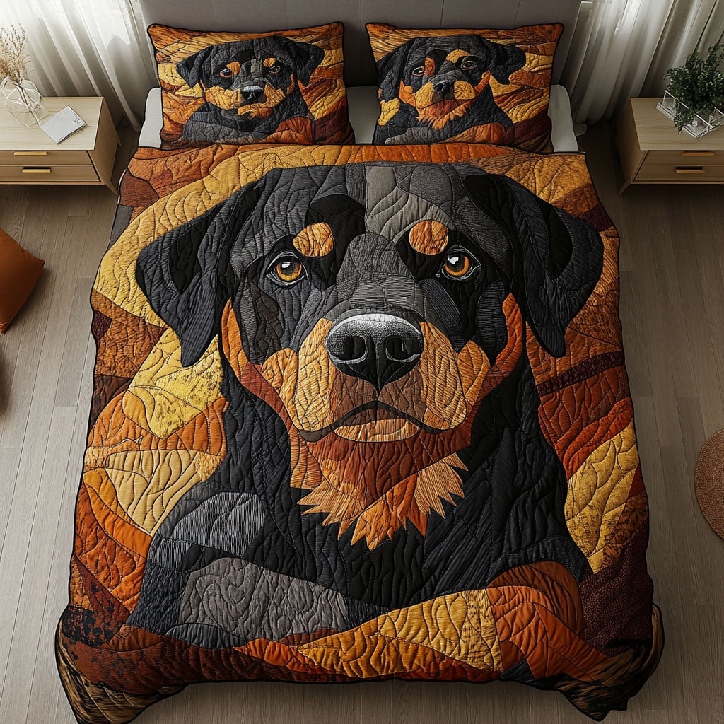 Bold Protector 3-Piece Quilted Bedding Set - Single (59" x 70")