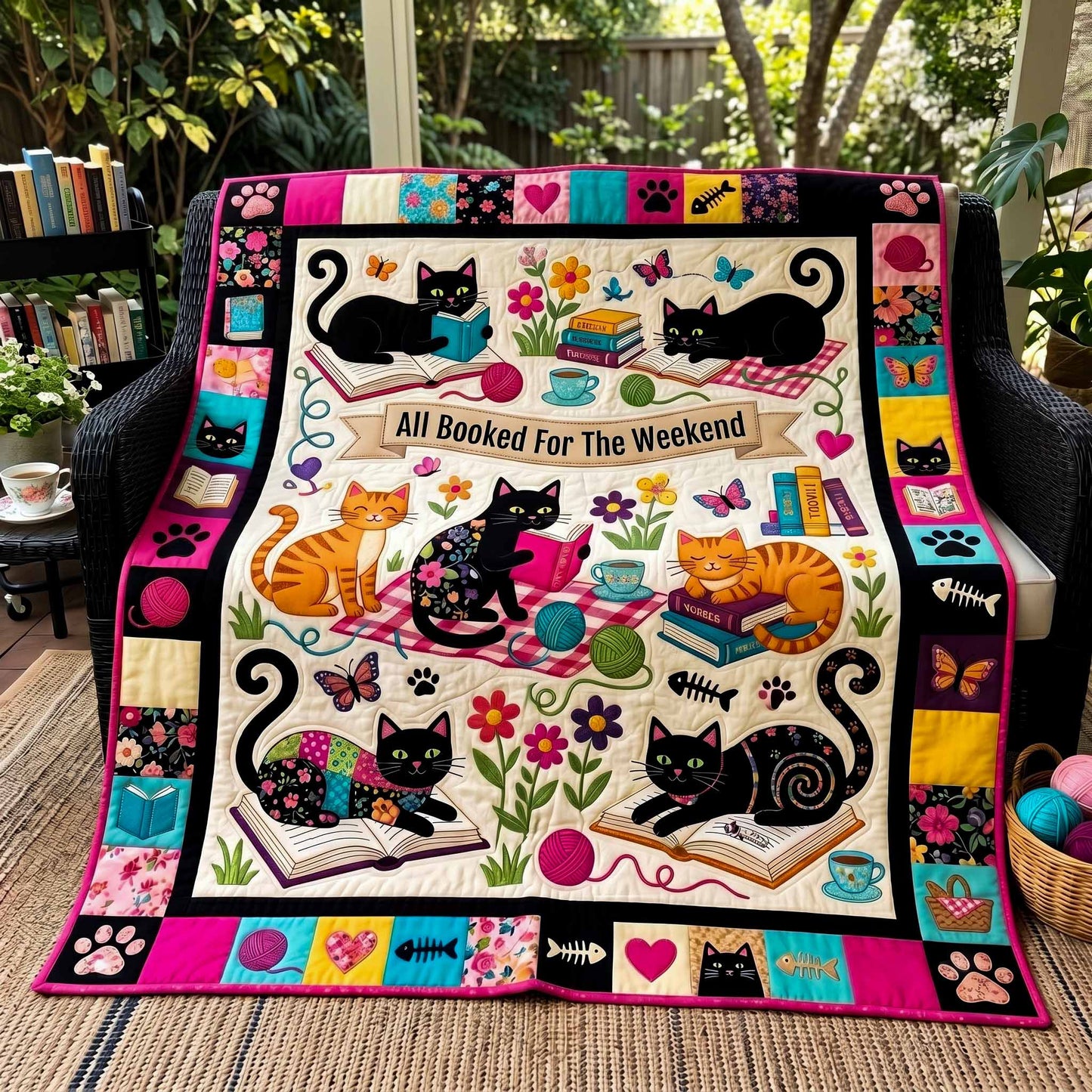 Booked Weekend Quilted Blanket - Baby (30" x 40") - Pack 1