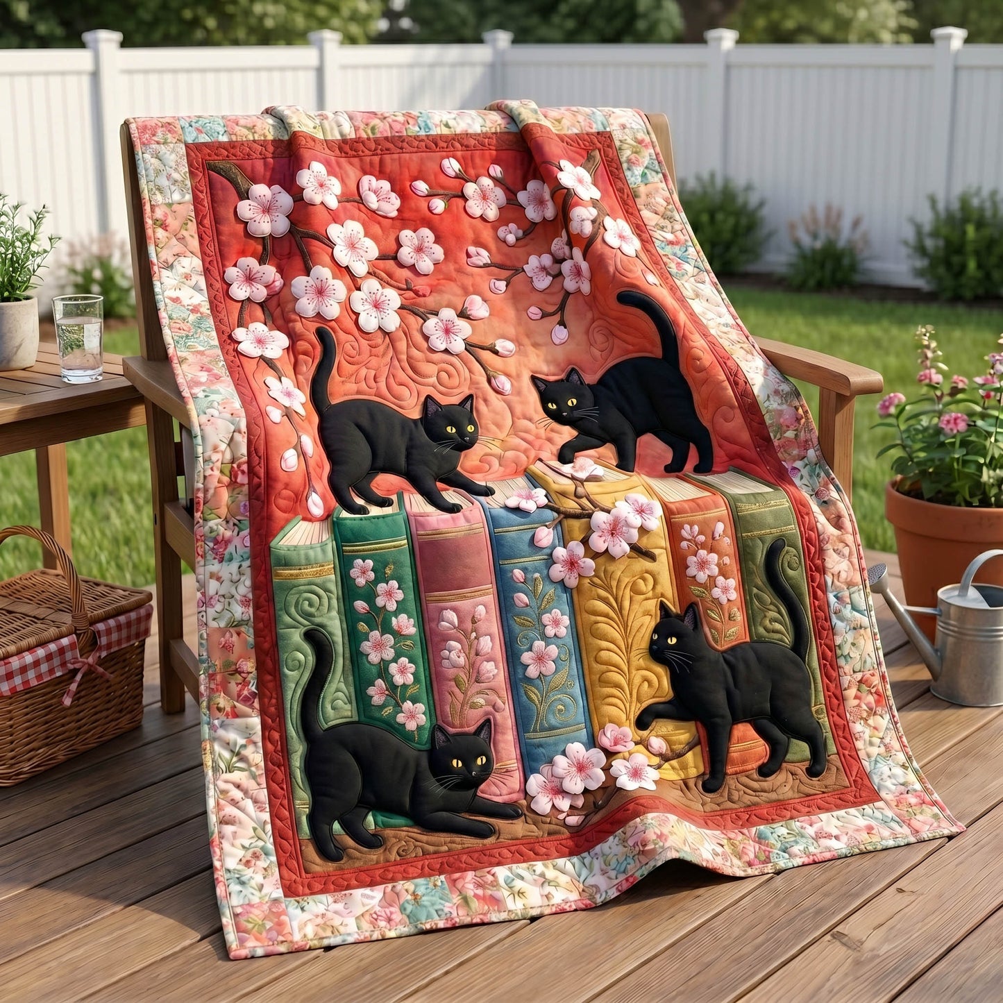 Bookish Shadow Quilted Blanket - Baby (30" x 40") - Pack 1