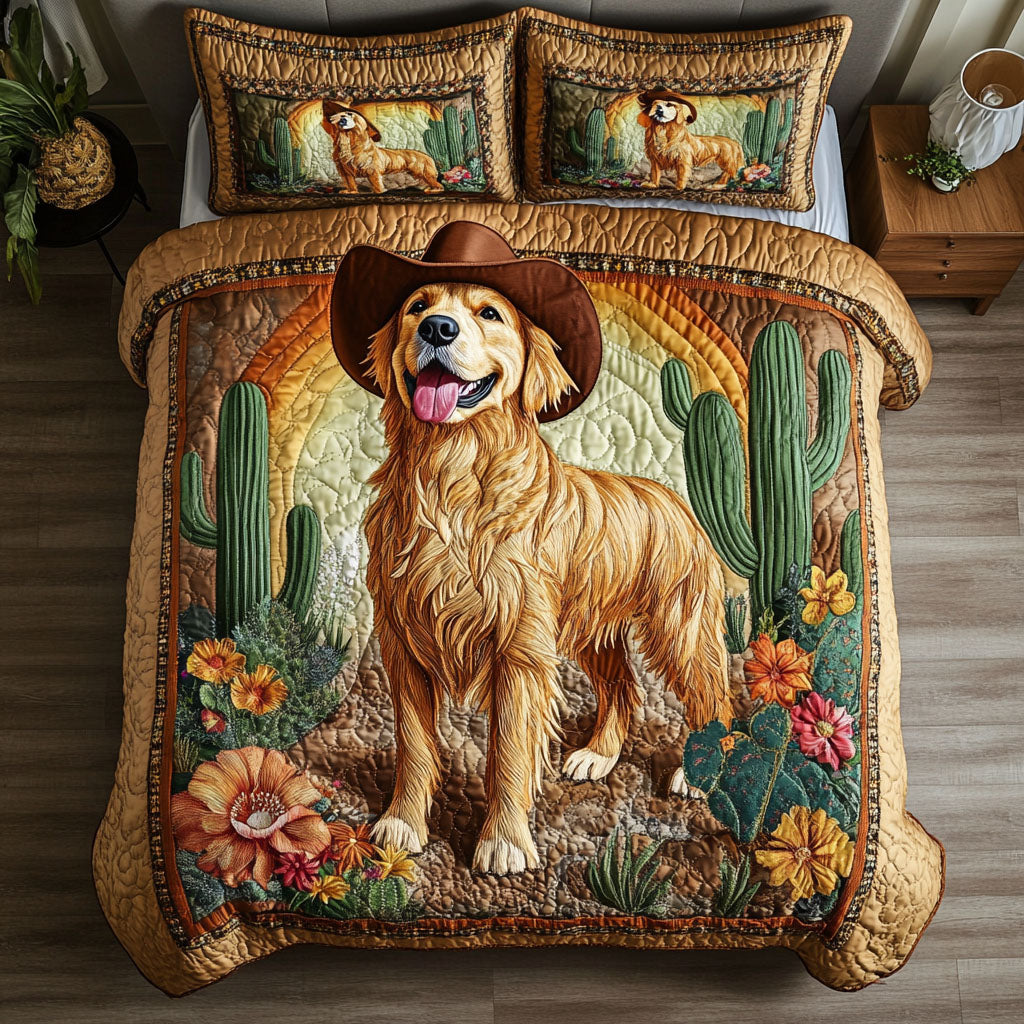 Boots and Bark 3-Piece Quilted Bedding Set - Single (59" x 70")