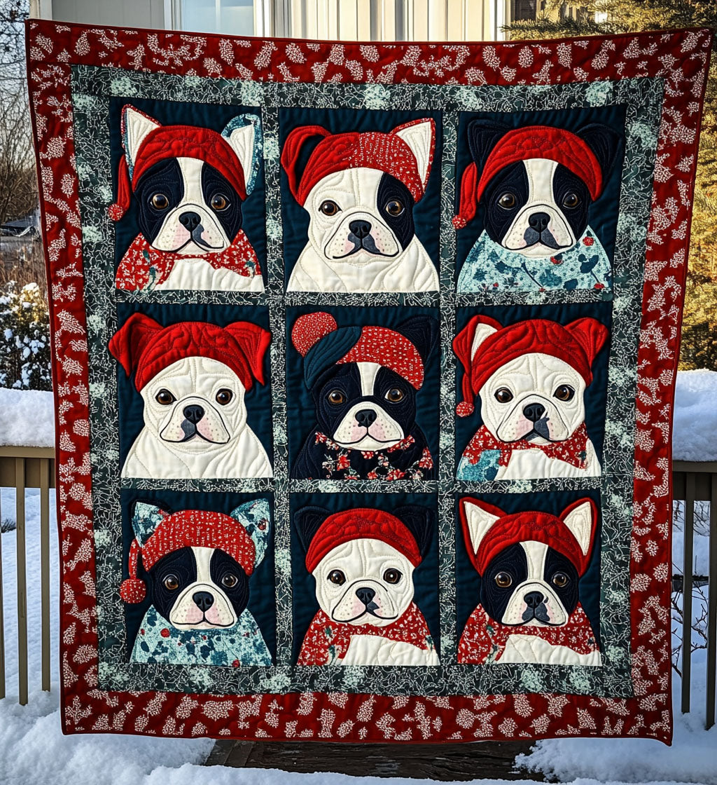 Boston Snuggles Quilted Blanket - Throw (55" x 60")