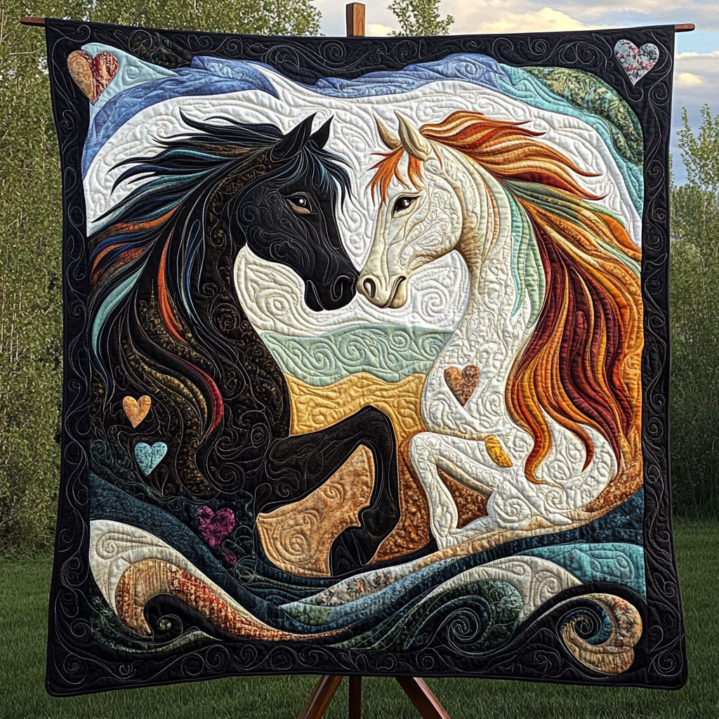 Bound by Hooves Quilted Blanket - Baby (30" x 40")