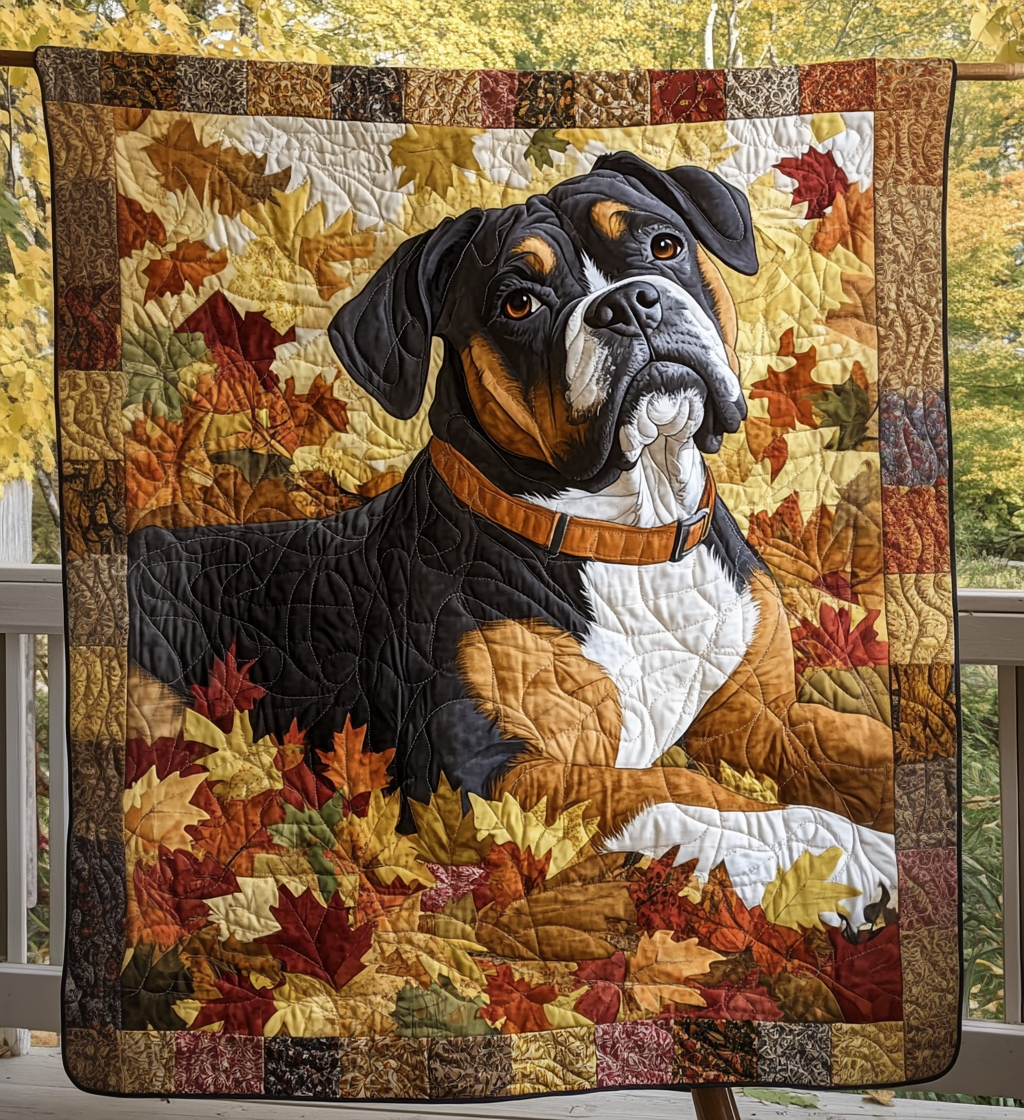 Boxer Dog Rest Quilted Blanket - Throw (55" x 60")