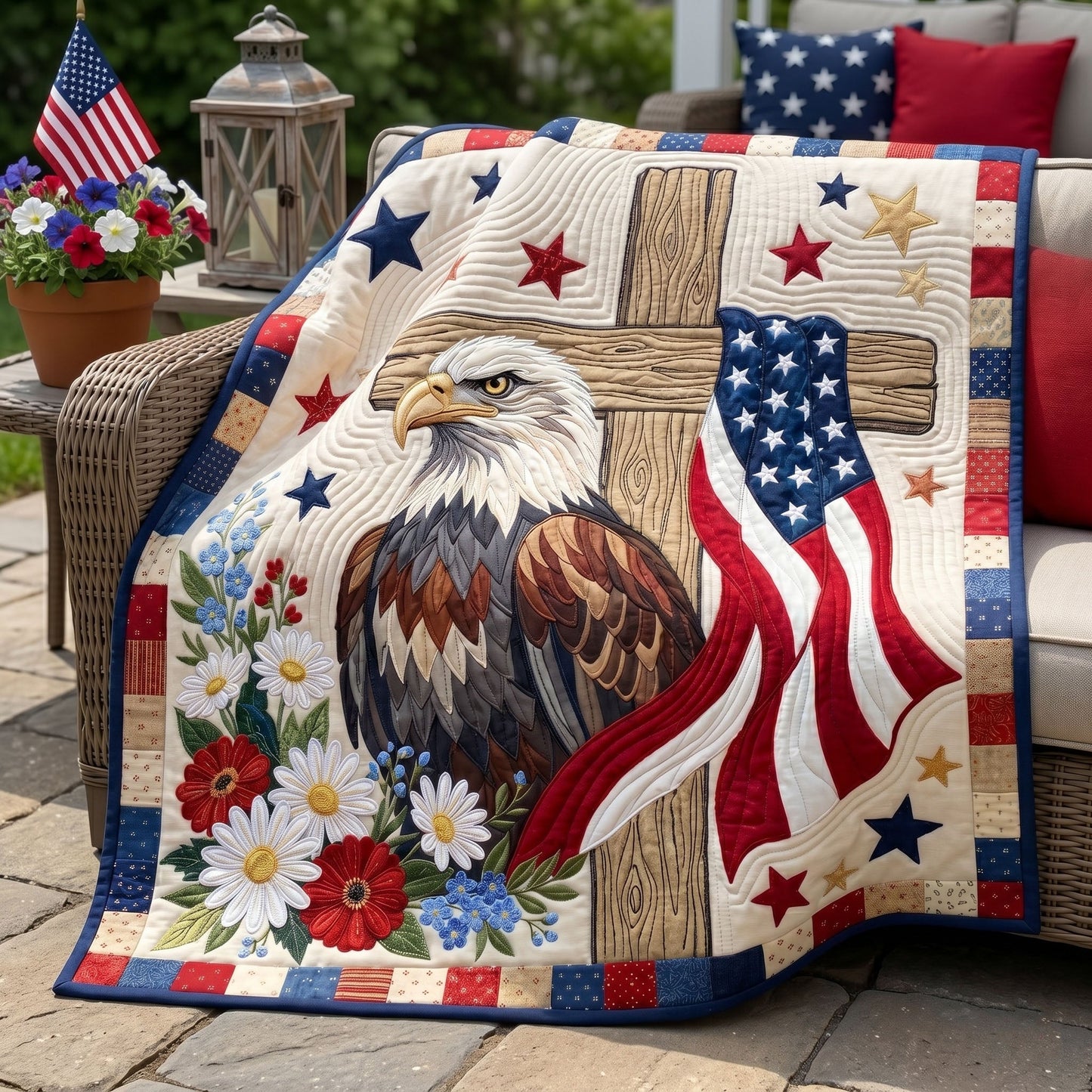 Brave Faith Quilted Blanket - Baby (30" x 40") - Pack 1