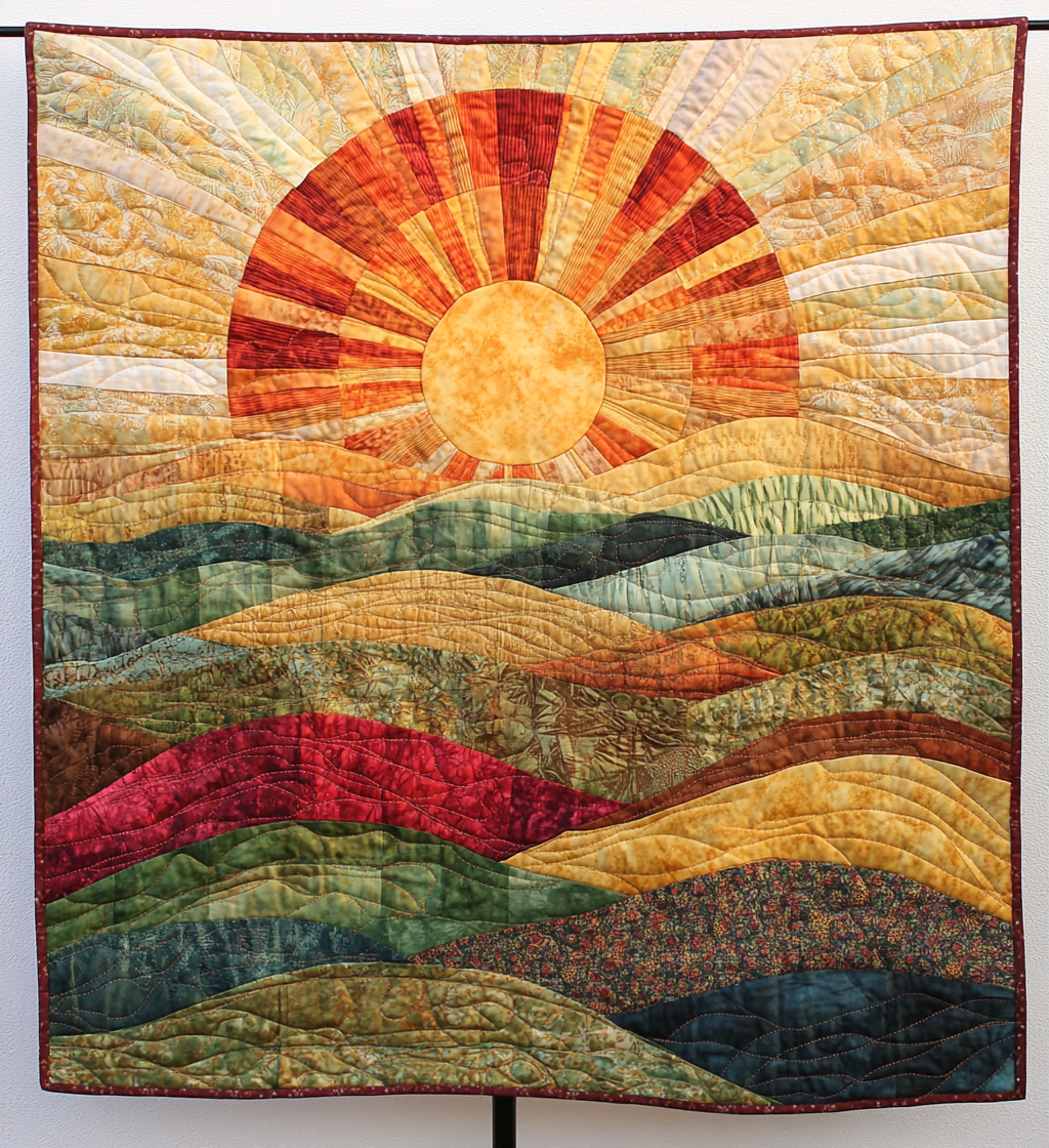 Bright Horizons Quilted Blanket - Throw (55" x 60")