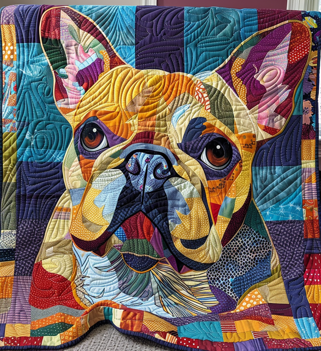 Bright Paws Fantasy Quilted Blanket - Throw (55" x 60")