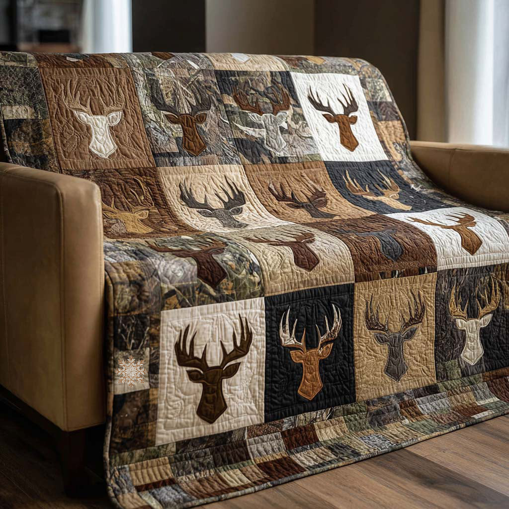 Buck Camouflage Quilted Blanket - Baby (30" x 40") - Pack 1