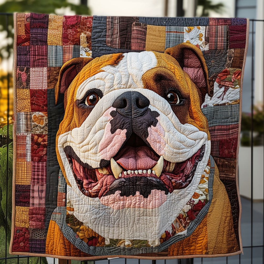Bulldog Charmers Quilted Blanket - Baby (30" x 40")