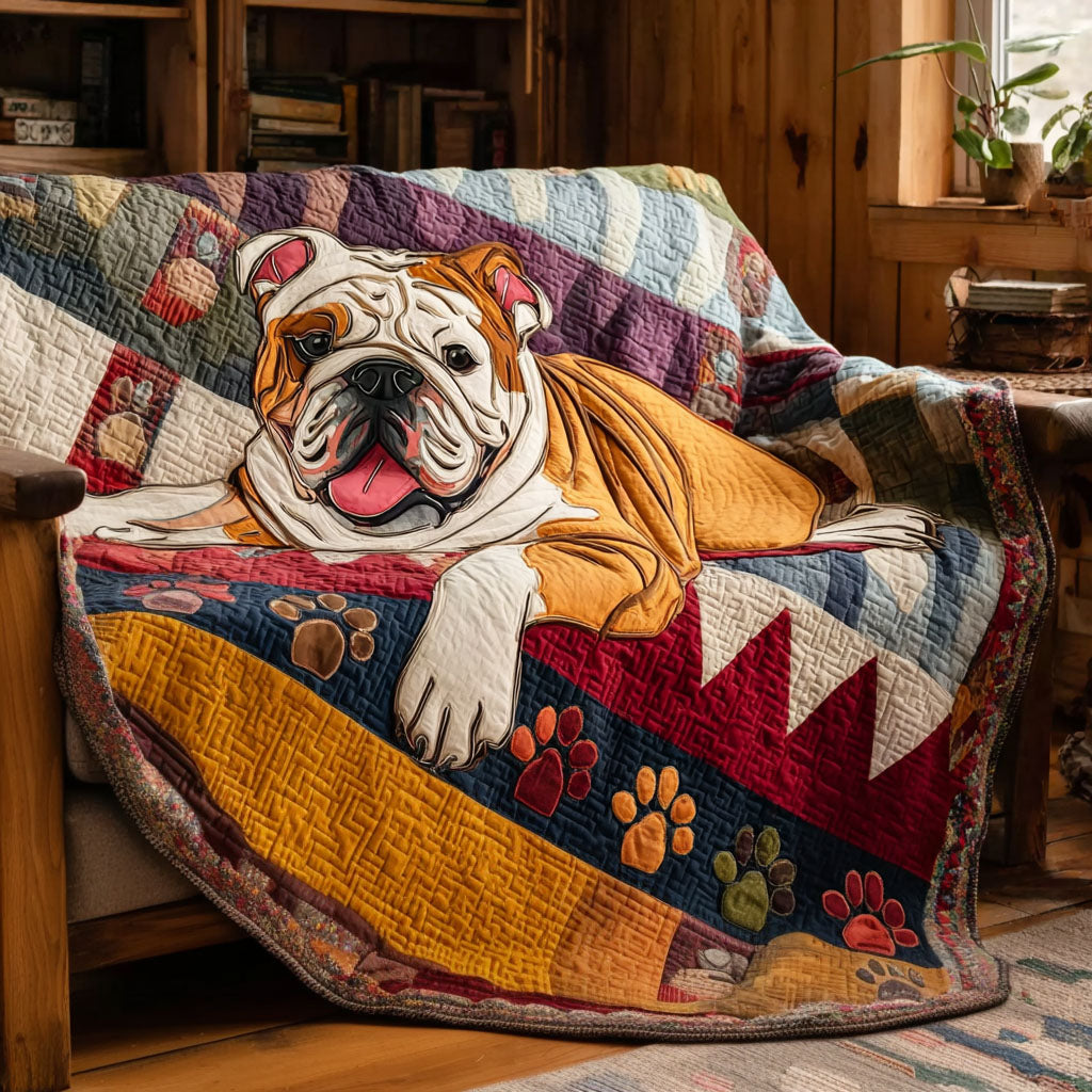Bulldog Cozy Quilted Blanket - Baby (30" x 40") - Pack 1