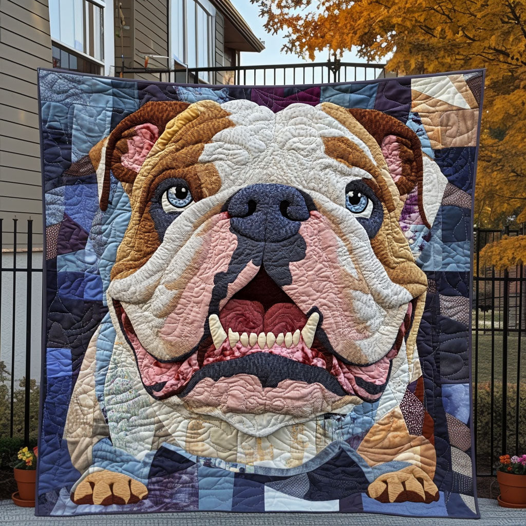 Bulldog Moments Quilted Blanket - Baby (30" x 40")