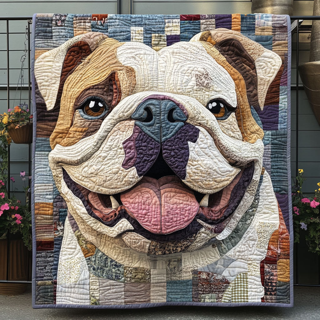 Bulldog Softness Quilted Blanket - Baby (30" x 40")