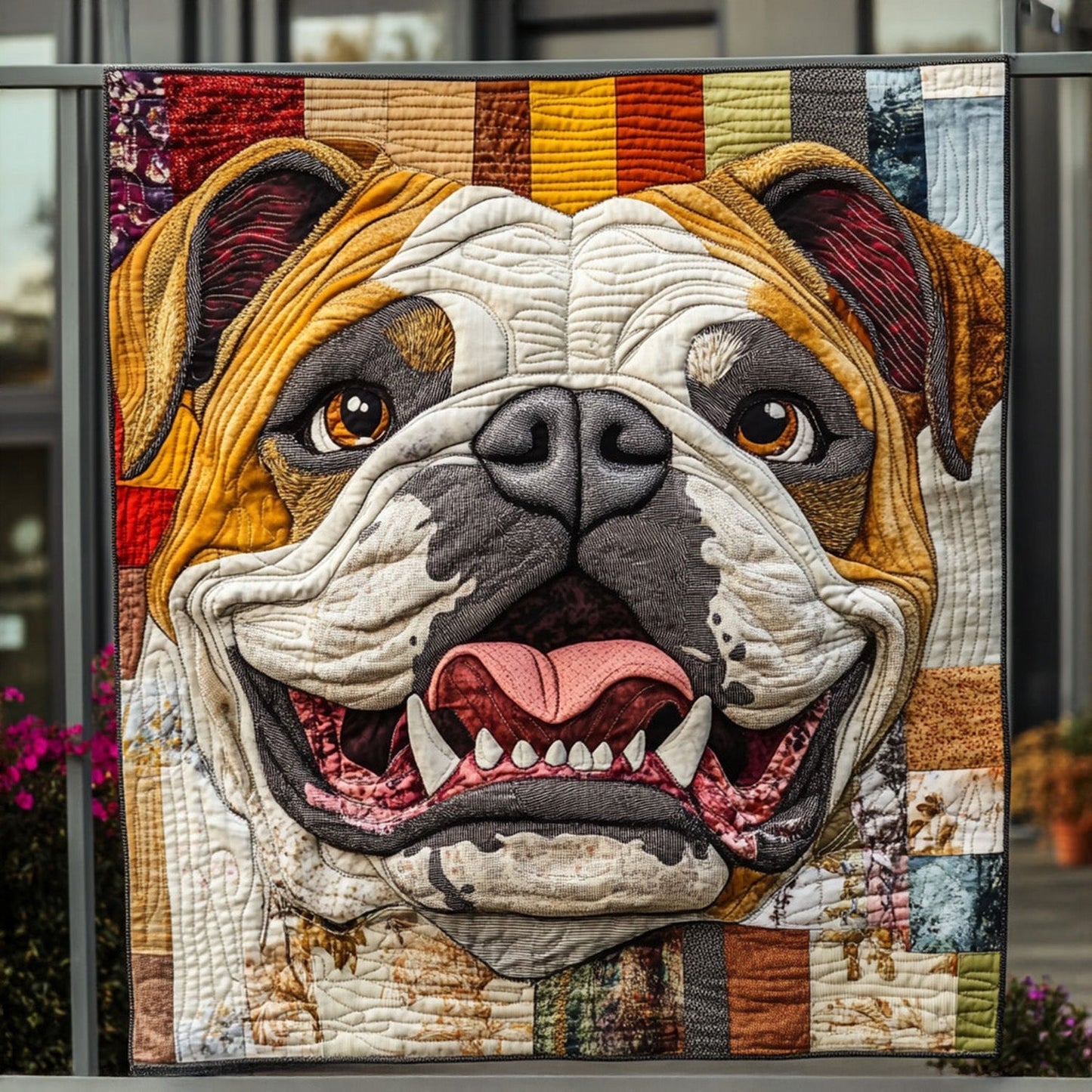 Bulldog Wishes Quilted Blanket - Baby (30" x 40")