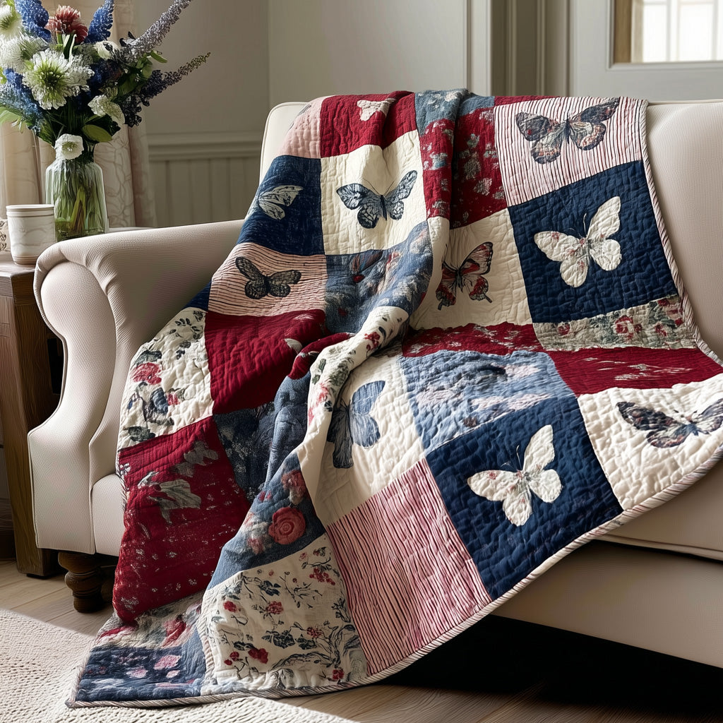 Butterfly Heirloom Quilted Blanket - Baby (30" x 40") - Pack 1